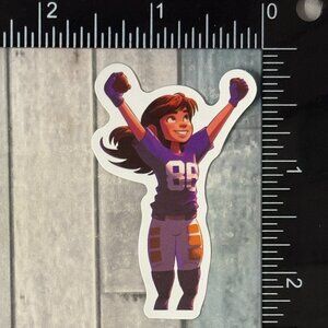 🌀10/$10🌀 Adorable Football Gameday Reusable Waterproof Vinyl Sticker Decal